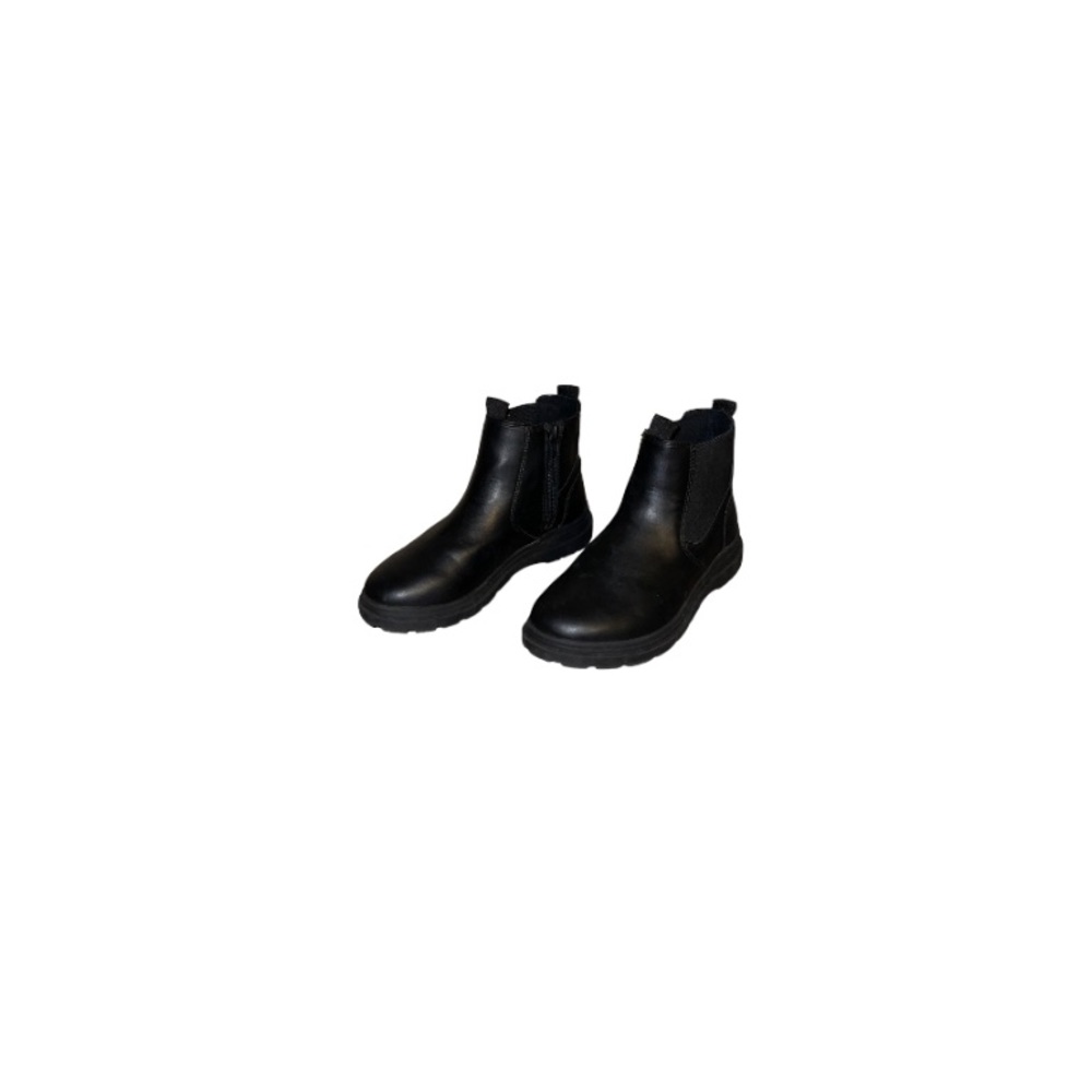 Zara Black Zip Up Ankle Boots - Girl’s Size 34